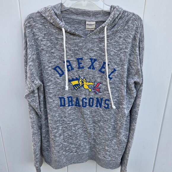 Drexel University Dragons Chicka-d Hoodie Woman’s Pull Over Size Small - Picture 2 of 10